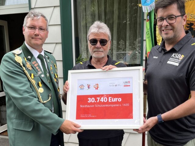Überraschung mit Schuss: Nordhäuser Verein bekommt über 30.000 Euro