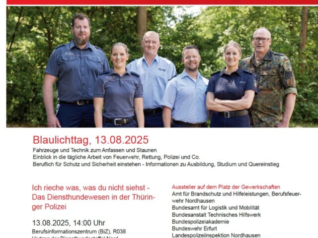 Blaulichttag in Nordhausen